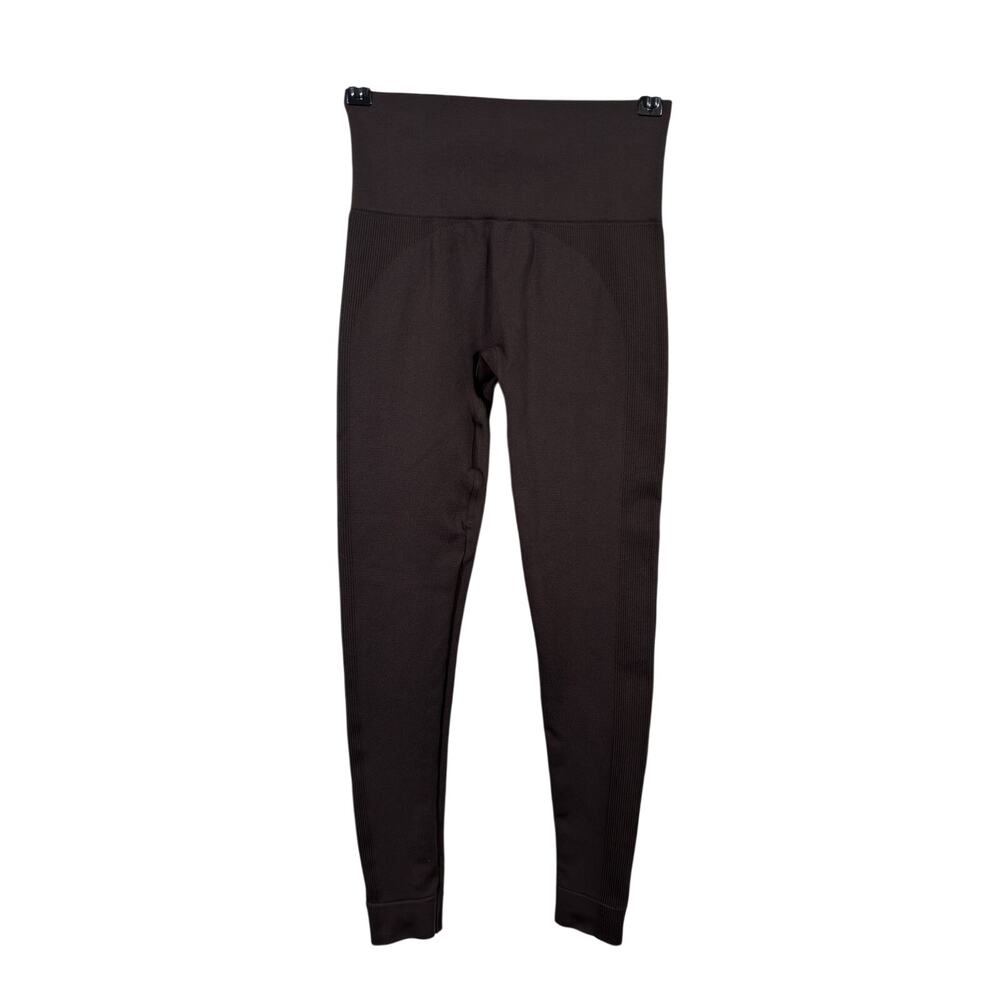Set Active Leggings Womens XS Espresso Dark Brown Sculptflex High Waisted Ribbed